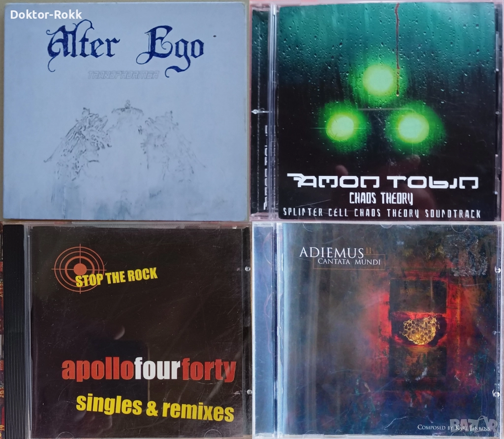 Adiemus + Apollo 440 + Alter Ego + Amon Tobin – дискове с електронна музика, снимка 1