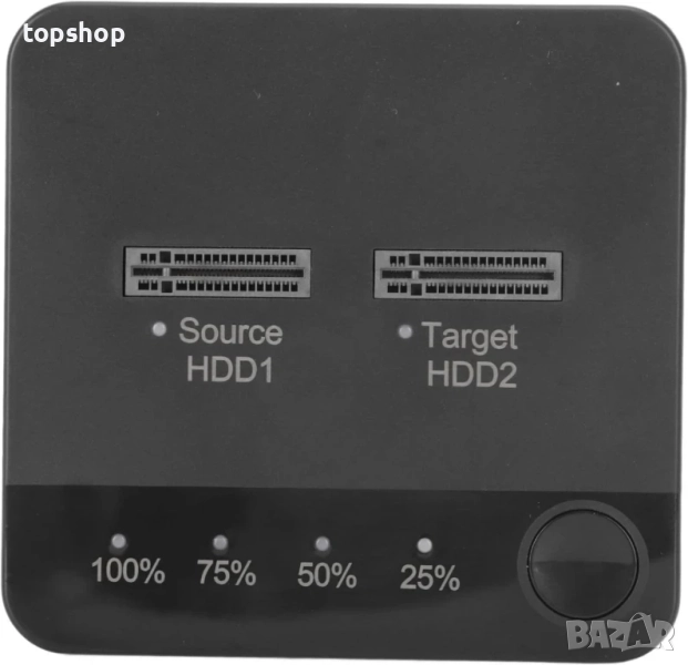 Дубликатор за M.2 SSD, 2 слота 1Gbps високоскоростно офлайн клониране на M.2 SATA SSD, Type-C - SATA, снимка 1