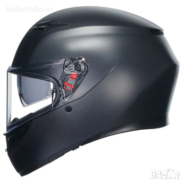 Мото каска AGV K3 E2206 BLACK MATT 2024,размер XS 53-54см.очилa, снимка 1