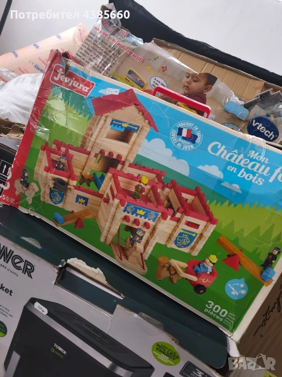 Детска играчка на дървени фигурки, снимка 1