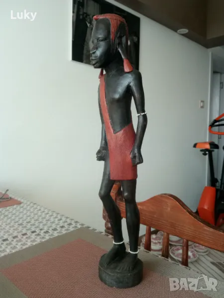 Антикварно предложение.Статуетка-Африка., снимка 1