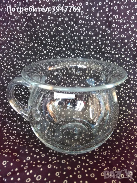 стъклена купа - чаша, снимка 1