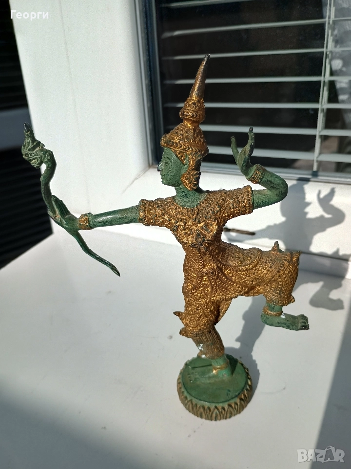 Бронзова статуетка-91, снимка 1