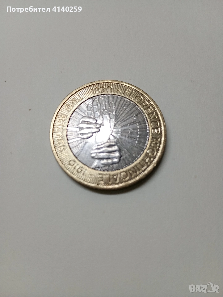 ВЕЛИКОБРИТАНИЯ МОНЕТА 2 ПАУНДА 2010 Г , снимка 1