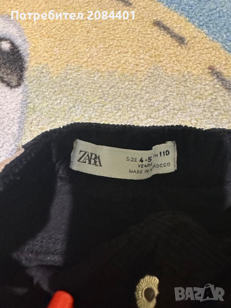 Панталони за момче Zara размер 4-5 г, снимка 1