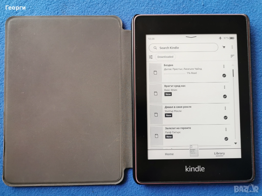 Kindle Paperwhite 10 Gen. розов, PQ94WIF WiFi, Bluetooth, 6in, с подсветка, снимка 1