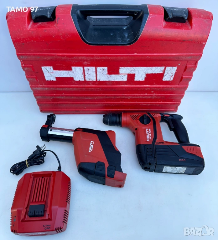 Hilti TE 6-A36 AVR + TE DRS-6 - Акумулаторен перфоратор с прахоуловител 36V 3.0Ah, снимка 1