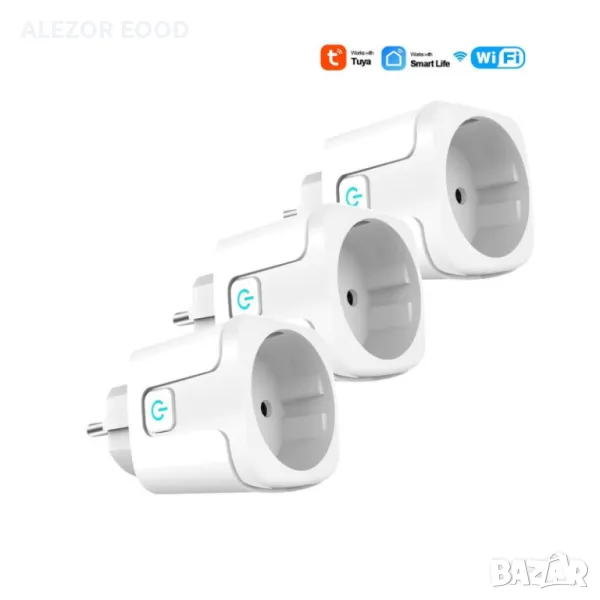 ПРОМОx3 Wi Fi smart Контакт с щепсел, Товаропоносимост  20A promo4079, снимка 1