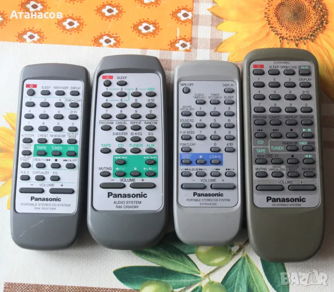 Дистанционни от мини уредби Panasonic, Sony, снимка 1