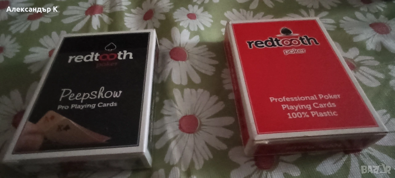 Професионални игри за покер Redtooth-2 кутии, снимка 1