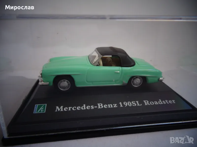 1:72 HONGWELL MERCEDES BENZ 190 SL ИГРАЧКА КОЛИЧКА МОДЕЛ, снимка 1