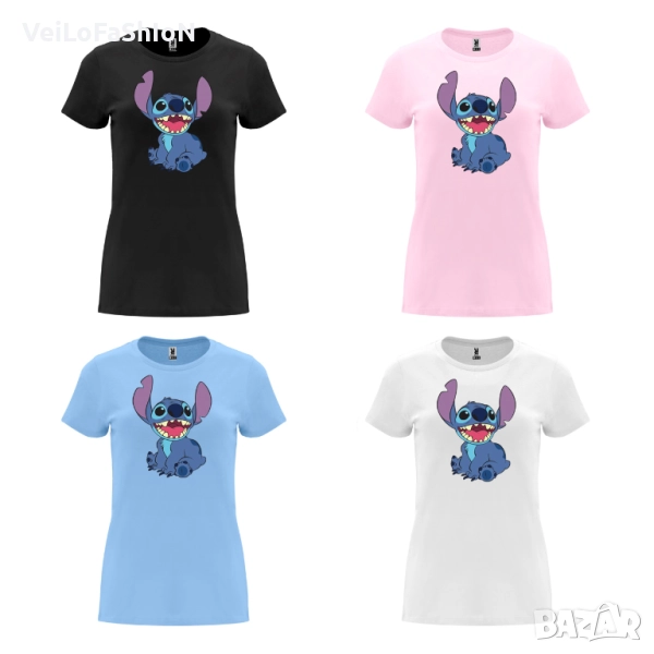 Нова дамска тениска със Стич (Stitch&Lilo) в четири цвята, снимка 1