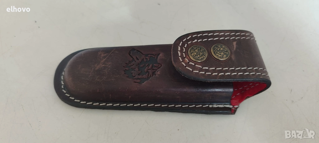 Кожен калъф за джобно ножче №4, снимка 1