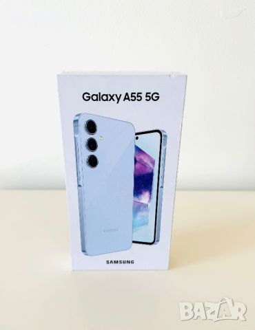 НОВ! Samsung Galaxy A55 5G 128GB 8GB Ram Iceblue 2г.Гаранция!, снимка 1