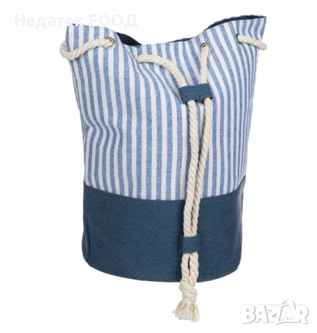 Плажна чанта, Син, Ø30x47см., снимка 3 - Чанти - 50630075
