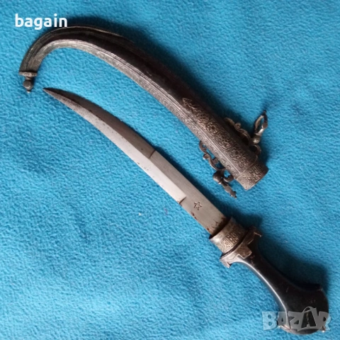 Кама, ханджар, кумая, сребро., снимка 2 - Антикварни и старинни предмети - 54085925