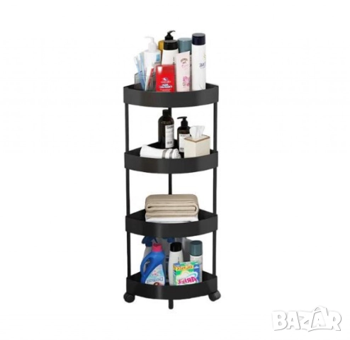 Ъглова въртяща се поставка Corner Storage Rack – максимално използване на всеки сантиметър пространс, снимка 7 - Други стоки за дома - 51948087