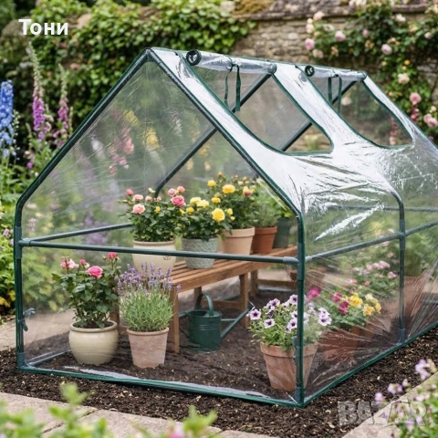 Компактна градинска оранжерия - стабилен микроклимат за вашите растения, снимка 4 - Оранжерии - 54142518