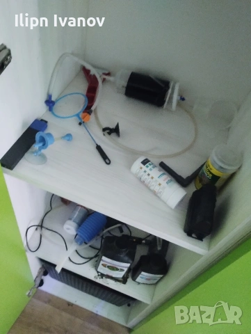 продавам аквариумите и всичко което виждате на снимките , снимка 2 - Аквариуми - 53562183