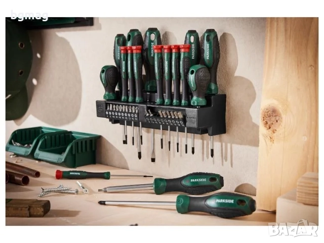 PARKSIDE комплект накрайници и отвертки,37 части, снимка 6 - Отвертки - 52136909