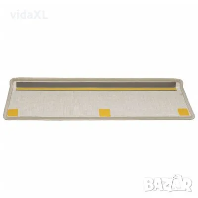 vidaXL Постелки за стъпала, 15 бр, 65x21x4 см, таупе（SKU:134573）, снимка 4 - Други - 48651693