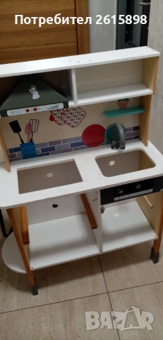 Дървена детска кухня