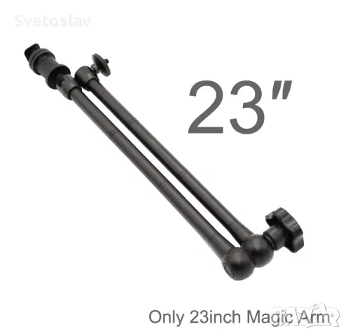 Удължително рамо държач - Magic arm 60cm, метално, снимка 6 - Чанти, стативи, аксесоари - 48855619