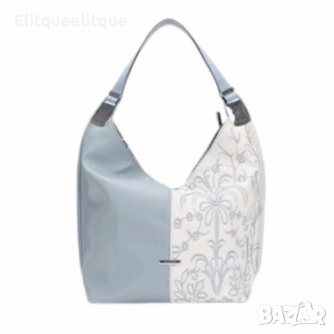 Елегантна дамска чанта с флорални мотиви, снимка 5 - Чанти - 52175550