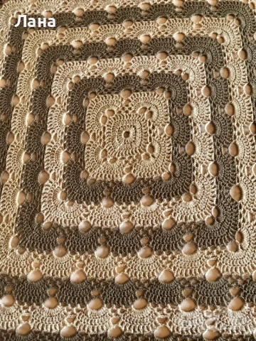 оригинален дамски плетен шал, плетено одеяло, снимка 10 - Шалове - 40352577