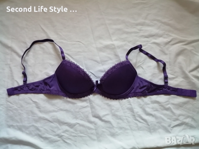 75А лилав сутиен H&M, снимка 13 - Бельо - 52922527
