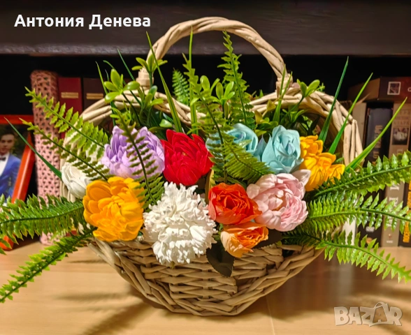 Кошници и картини с цветя 