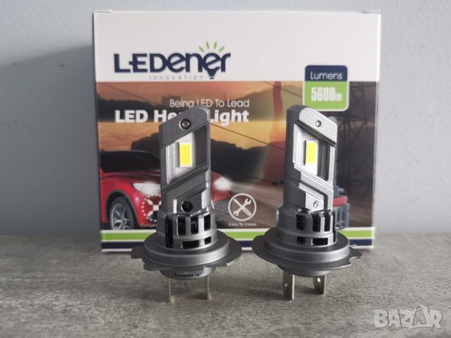 LED крушки за фарове, H1 H7 H4 НВ3 НВ4 9-32V 27W Ledener, снимка 4 - Аксесоари и консумативи - 46113658