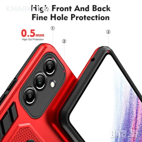 Samsung Galaxy A24 4G Удароустойчив Finger Loop Holder Калъф и Протектор, снимка 7 - Калъфи, кейсове - 48535740