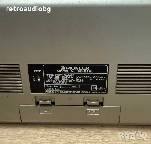 Колекционерски японски радиокасетофон Pioneer SK-212L - Made in Japan, снимка 6 - Радиокасетофони, транзистори - 52904338