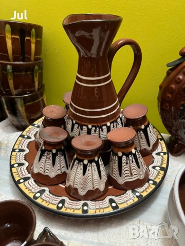 Керамични съдове с троянска шарка, снимка 7 - Антикварни и старинни предмети - 53929575