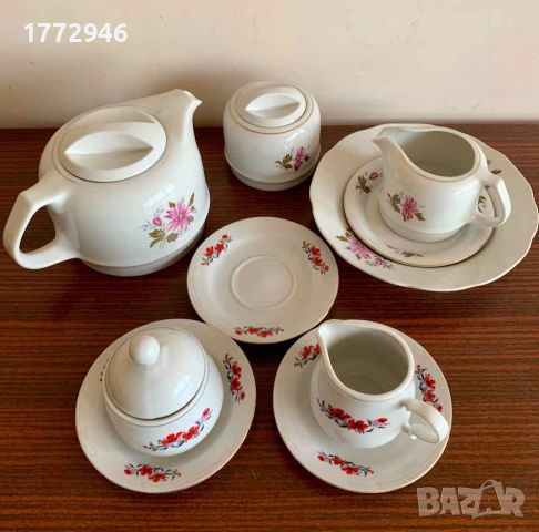 Порцеланов сервиз за чай, кафе - без чаши, снимка 1 - Сервизи - 45512850