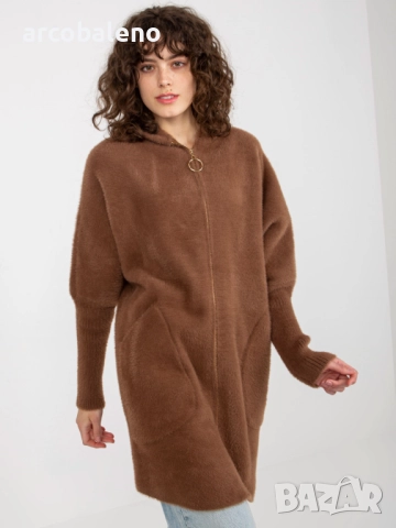 Дамско елегантно и ежедневно палто от алпака, 5цвята , снимка 17 - Палта, манта - 51814086