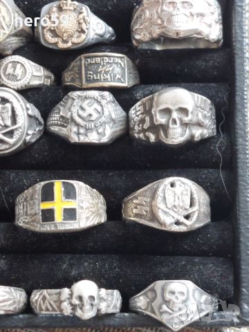 Колекция от военни сребърни пръстени/сребърен пръстен,сребро злато бронз/Моля Ви четете описанието!, снимка 5 - Антикварни и старинни предмети - 45586965