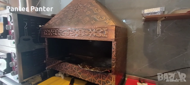 Фурна за пица и скара със жар