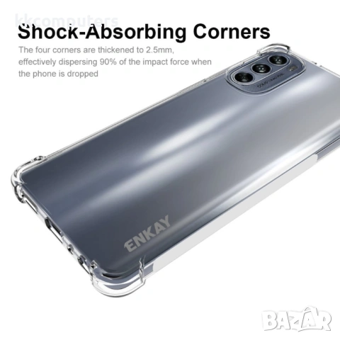Motorola Moto G62 5G ENKAY Силиконов Калъф и Протектор, снимка 2 - Калъфи, кейсове - 53162675