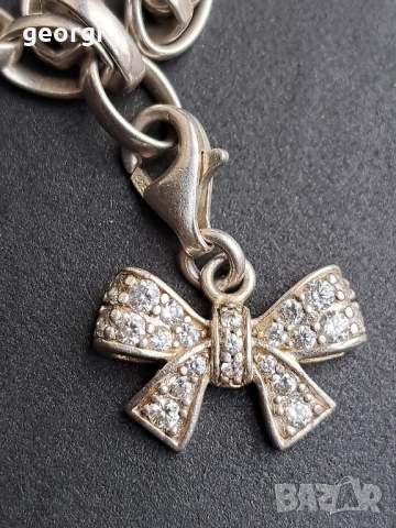 сребърна гривна Thomas sabo Charm club със 7 талисманчета , снимка 5 - Гривни - 52591375