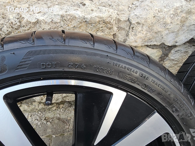 Джанти оригинални на Vw с нови гуми Bridgestone 225/40/18., снимка 3 - Гуми и джанти - 53725324