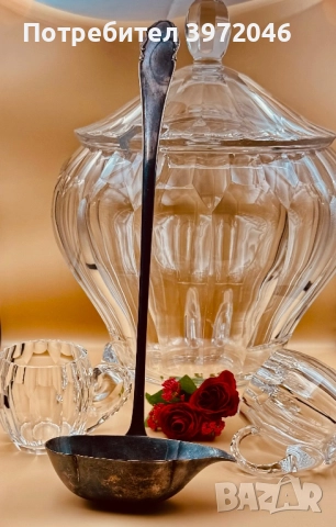 Антикварна кристална купа /1920-35 / , снимка 2 - Антикварни и старинни предмети - 51946253