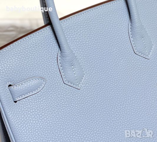 Hermes Birkin linen blue, снимка 6 - Чанти - 45396853