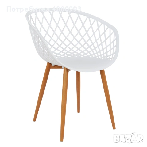 ARIADNE - Стол метални крака, седалка от полипропилен - за хотели, летни градини, снимка 3 - Столове - 54238901