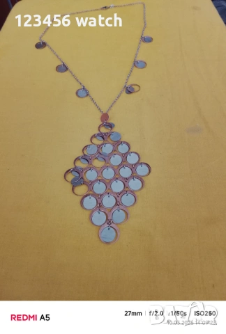 Красиво нежно сребърно колие проба 925