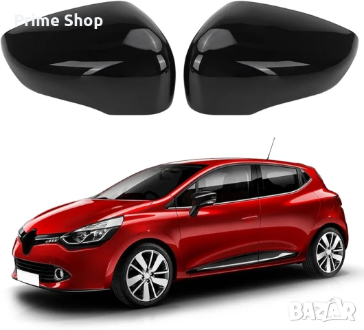 Комплект черни капаци за огледала за Renault Clio 4, Captur, Zoe