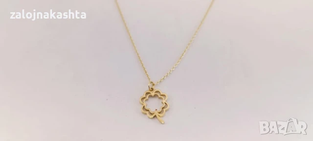 Ново Златно колие-1,51гр/14кр, снимка 3 - Колиета, медальони, синджири - 51329398