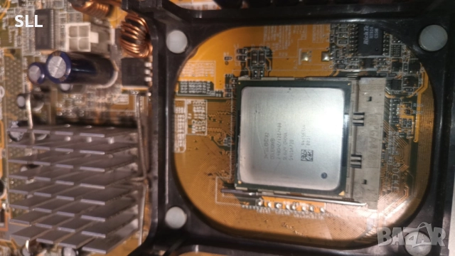 Дънна платка ASUS  P4BGV-MX Socket 478 с процесор, снимка 2 - Дънни платки - 52703936