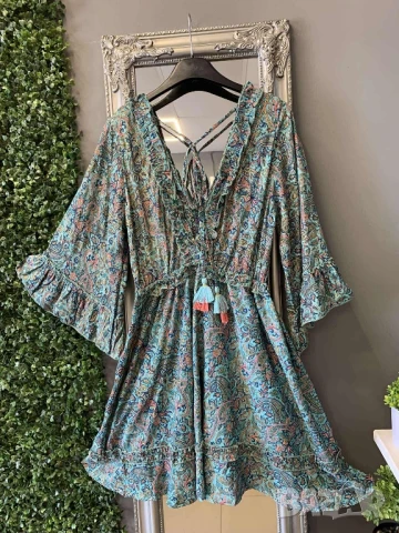 копринена рокля , снимка 2 - Рокли - 50876347